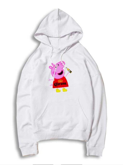 Peppa Pig Drink Corona Beer Crown Logo Hoodie