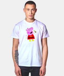 Peppa Pig Drink Corona Beer Crown Logo T Shirt