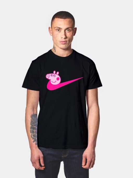 Peppa Pig Let's Just Do It Logo Inspired T Shirt