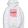 Red Disney Let's Do This Quote Graphic Hoodie