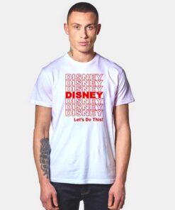 Red Disney Let's Do This Quote Graphic T Shirt