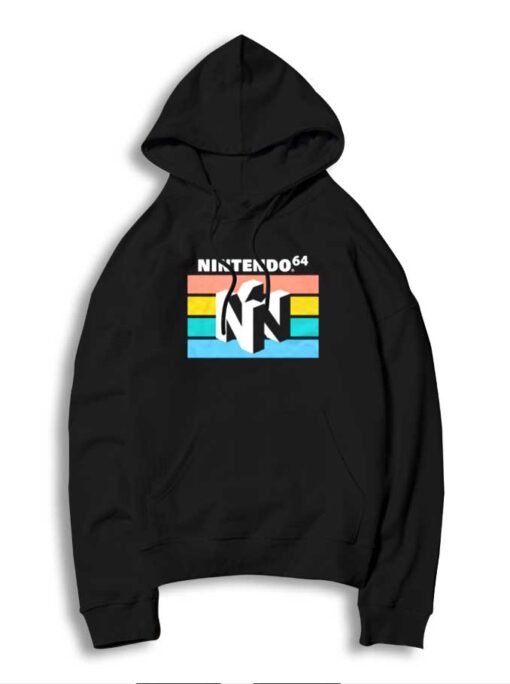 Retro Nintendo 64 Game Machine Logo Hoodie