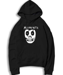 The Misprint Skull Misfits Logo Parody Hoodie