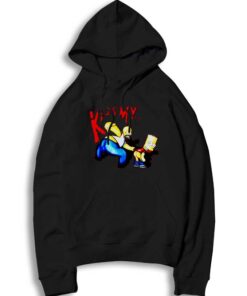 The Simpsons Family Kiss My Ass Retro Hoodie