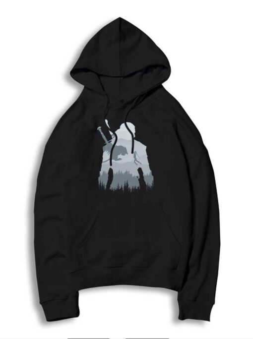 The Witcher Wild Hunt Silhouette Gerald Hoodie