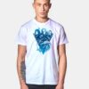 Vintage Witcher Blue Triangle Logo T Shirt