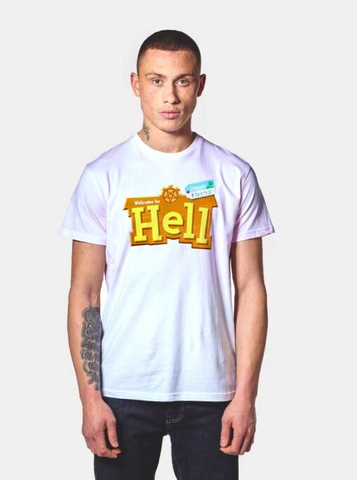 Welcome To Hell Doom Eternal Animal Crossing T Shirt