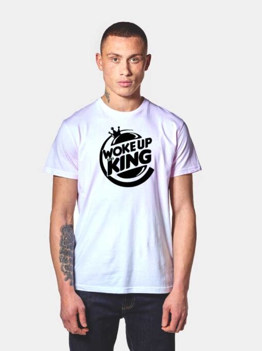 Woke Up Still King Eminem x Burger King Logo T Shirt