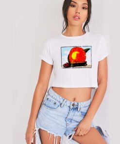 Allman Brothers Eat A Peach Logo Vintage Crop Top Shirt