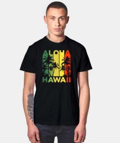 Aloha Hawaiian Island Vintage Throwback T Shirt