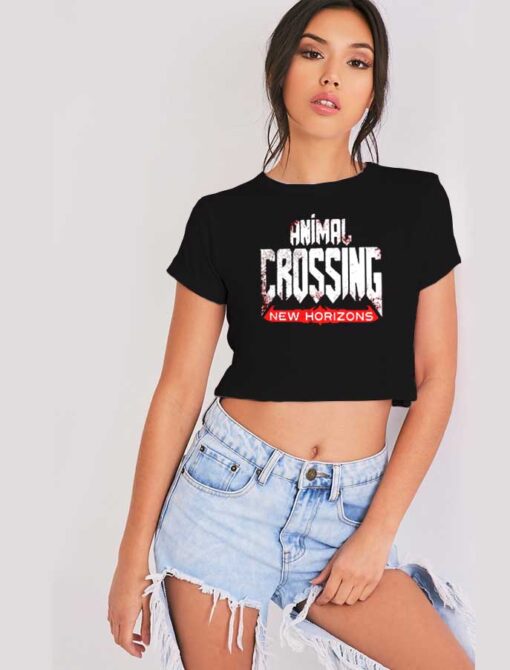 Animal Crossing New Horizons x Doom Eternal Crop Top Shirt