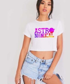 Astronomical Travis Scott Fortnite Logo Crop Top Shirt