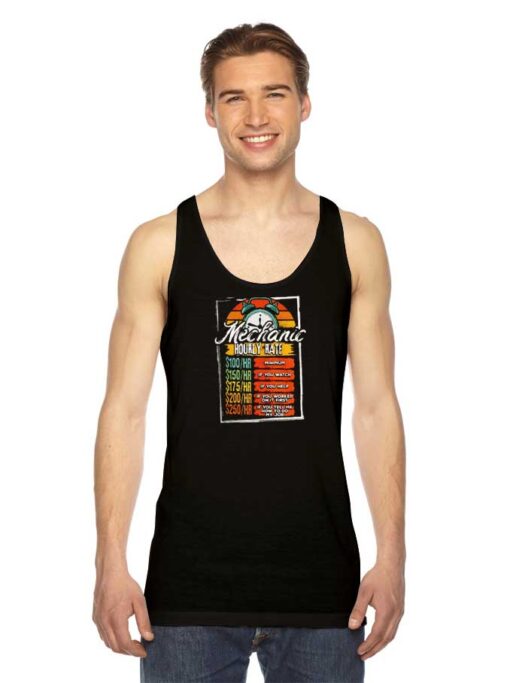 Automotive Auto Mechanic Hourly Rate Tank Top