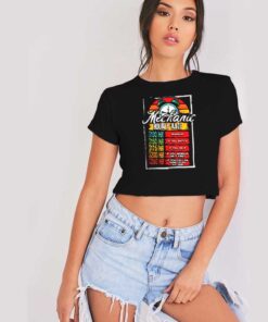 Automotive Auto Mechanic Hourly Rate Crop Top Shirt