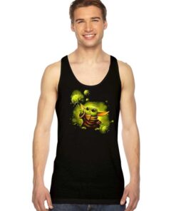 Baby Yoda And The Force Of Coronavirus Tank Top