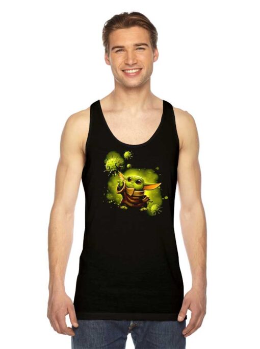 Baby Yoda And The Force Of Coronavirus Tank Top