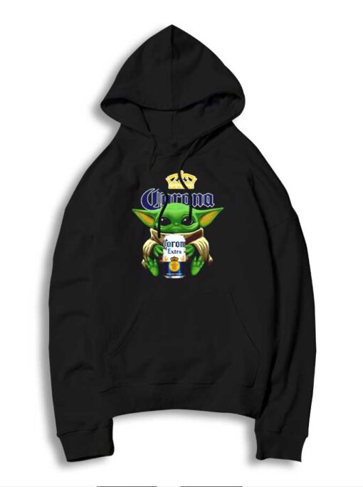 Baby Yoda Corona Extra Beer Crown Hoodie