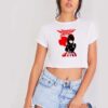 Babymetal Cloudy Red Moon Anime Girl Crop Top Shirt