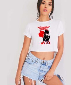 Babymetal Cloudy Red Moon Anime Girl Crop Top Shirt