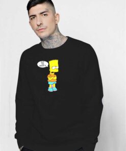 Bart Simpson Eat My Shorts Sulk Sweatshirt