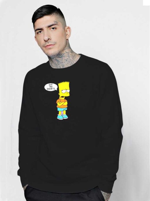 Bart Simpson Eat My Shorts Sulk Sweatshirt