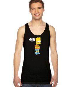 Bart Simpson Eat My Shorts Sulk Tank Top