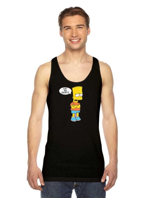 Bart Simpson Eat My Shorts Sulk Tank Top