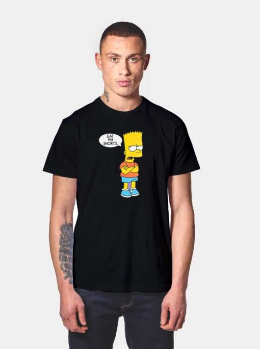 Bart Simpson Eat My Shorts Sulk T Shirt