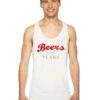 Beers Not Tears Quote Logo Tank Top