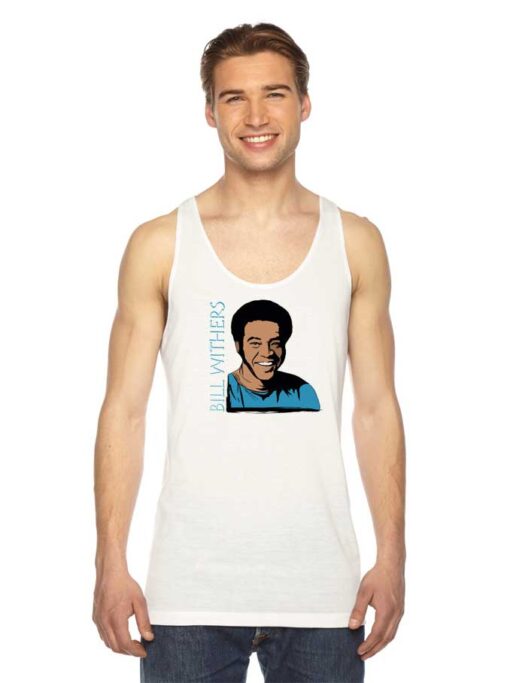 Bill Withers Vintage Portrait Vector Tank Top