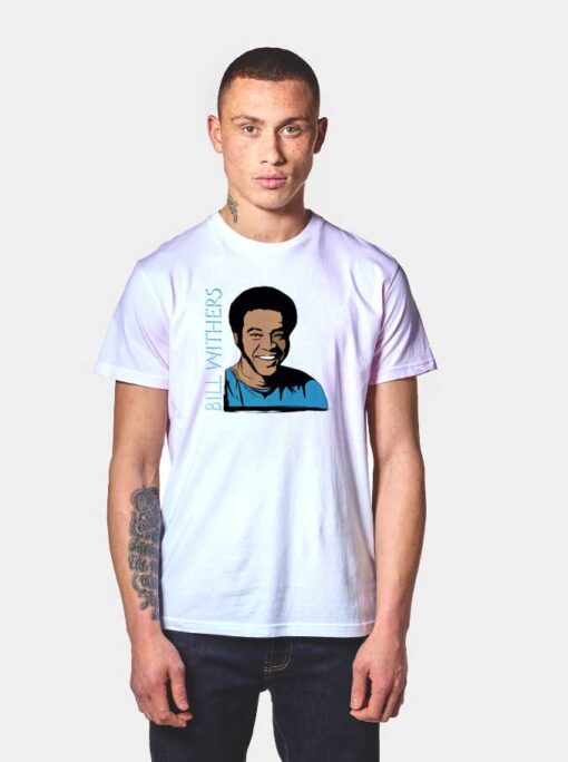 Bill Withers Vintage Portrait Vector T Shirt