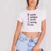 Bitch Beautiful Intelligent Talented Charming Horny Quote Crop Top Shirt