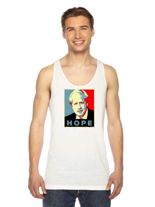 Boris Johnson Hope Vector Retro Tank Top