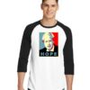 Boris Johnson Hope Vector Retro Raglan Tee