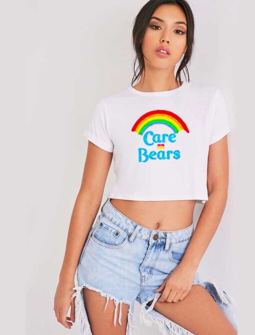 Care Bears Rainbow Logo Crop Top Shirt