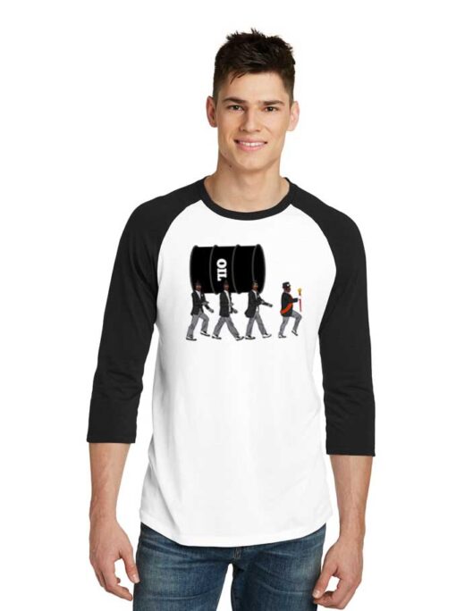 Death Dance Meme Oil Price Is Death Raglan Tee