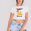 Dial 1 800 Eat Shit Troll Doll Bathing Crop Top Shirt