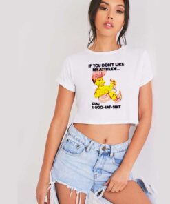 Dial 1 800 Eat Shit Troll Doll Bathing Crop Top Shirt