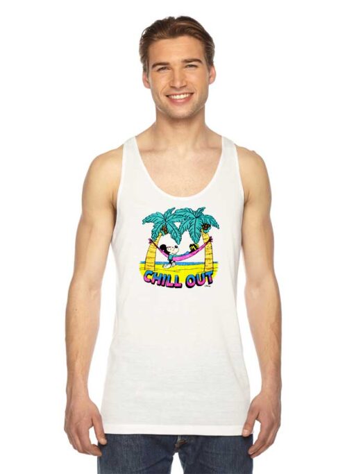 Disney Micke Mouse Chill Out On Island Tank Top