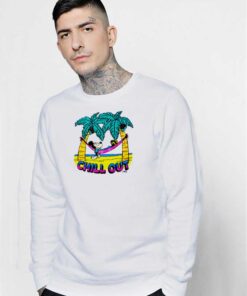 Disney Mickey Mouse Chill Out On Island Sweatshirt