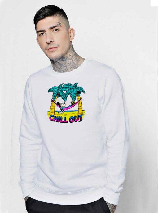 Disney Mickey Mouse Chill Out On Island Sweatshirt