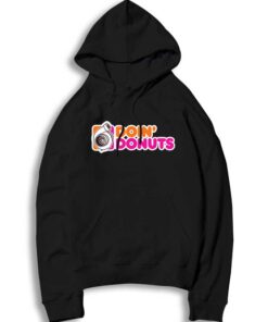 Doin Donuts Car Engine Logo Hoodie