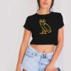 Drake OVO Owl Art Logo Crop Top Shirt