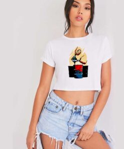 Earth Planet Oil Exploitation Gasoline Crop Top Shirt