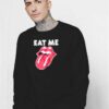 Eat Me Kim Gordon Tongue Logo Sweatshirt