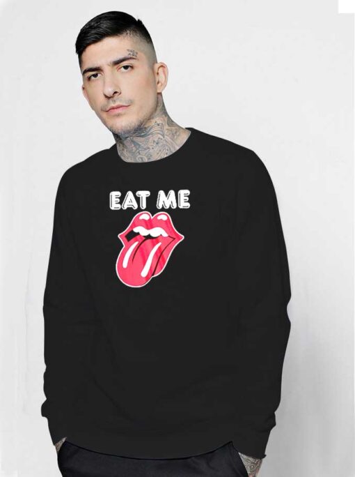 Eat Me Kim Gordon Tongue Logo Sweatshirt