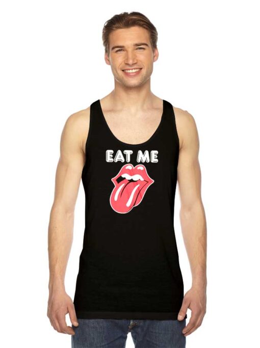 Eat Me Kim Gordon Tongue Logo Tank Top