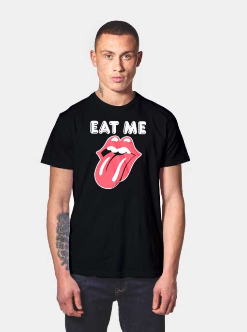 Eat Me Kim Gordon Tongue Logo T Shirt