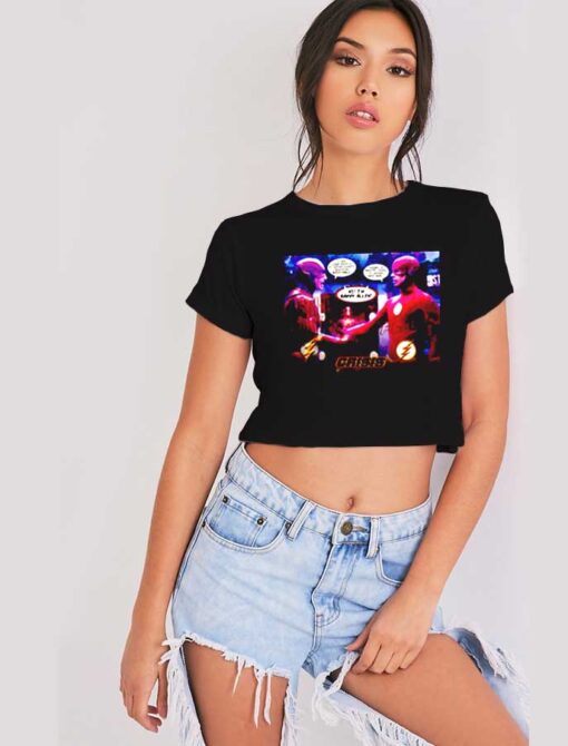 Flash Of Two Worlds Ezra Milller Crop Top Shirt