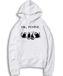 Four Chatting Black Cat Ew People Hoodie